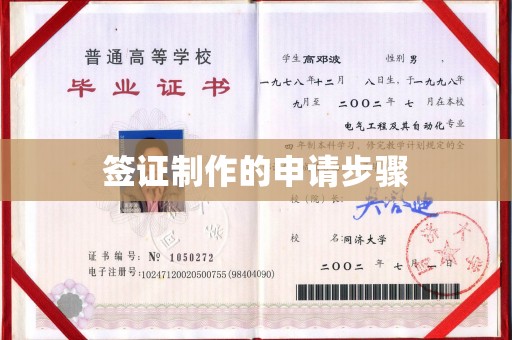 咸阳签证制作的申请步骤