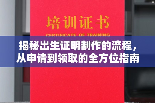 咸阳揭秘出生证明制作的流程，从申请到领取的全方位指南