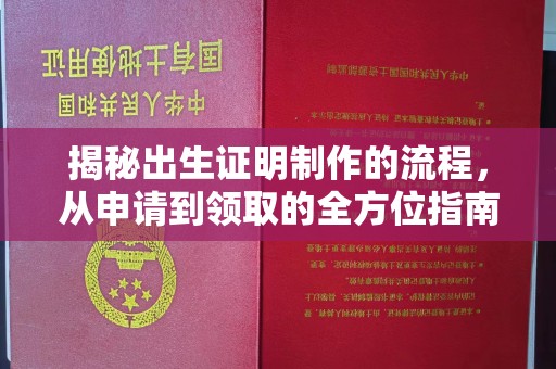 咸阳揭秘出生证明制作的流程，从申请到领取的全方位指南