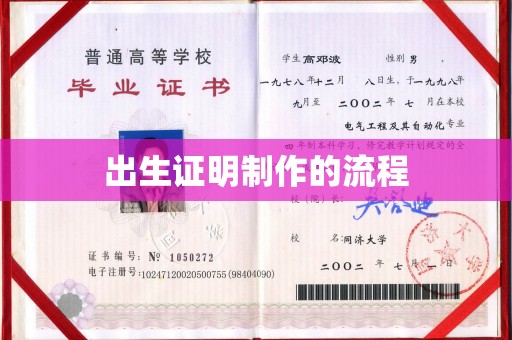 咸阳出生证明制作的流程