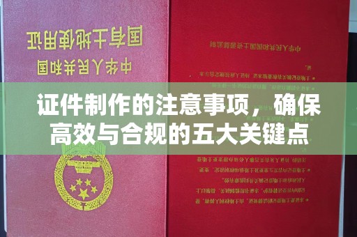 咸阳证件制作的注意事项，确保高效与合规的五大关键点